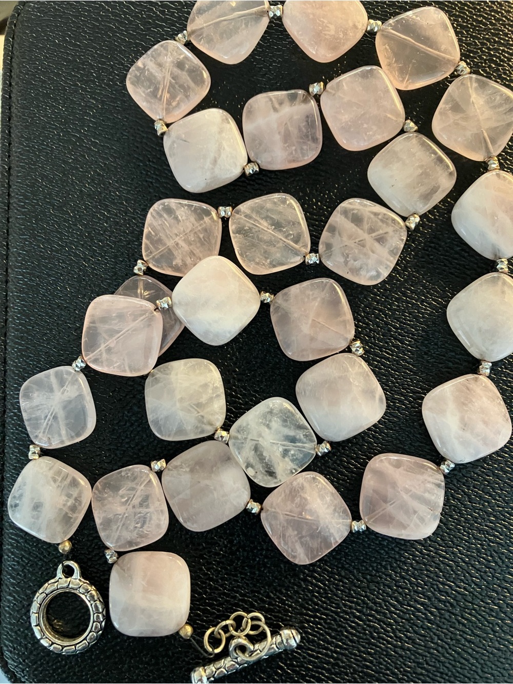 Rose Quartz Beaded Necklace - Women Jewelry